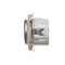 Push-turn dimmer (module) 20-500 W, 230V, metallic satin