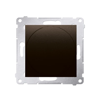 Push-turn dimmer (module) 20-500 W, matt bronze metallic