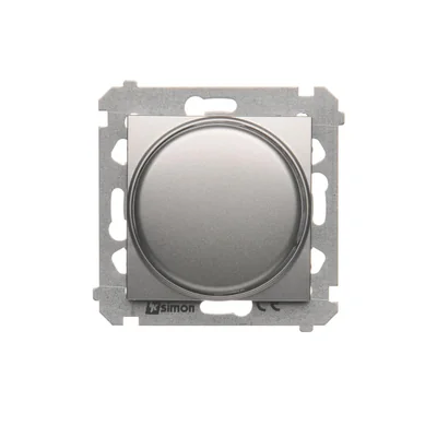 Push-turn dimmer (module) 20-500W silver (metallic)