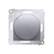 Push-turn dimmer (module) 20-500W silver (metallic)