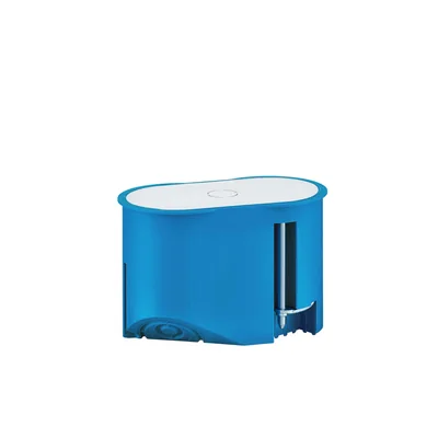 Puszka instalacyjna do pustych ścian kinkietowa P2x32 fi2x32mm niebieska