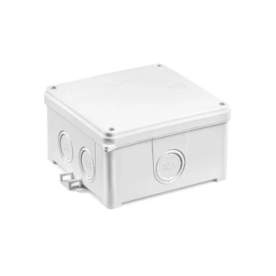 Puszka instalacyjna naścienna 118x118x68 IP67 biała