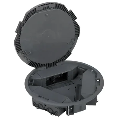 Puszka podłogowa KF okrągła 6×K45 szara