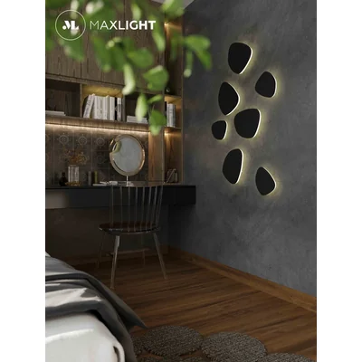 PUZZLE Lampada da parete 19,8 cm nera