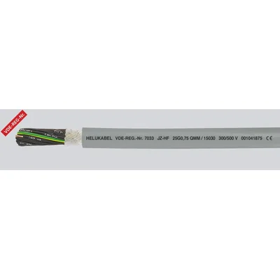 PVC cable for cable guides JZ-HF 34G1 mm², black cores, numbered according to DIN VDE 0293-334