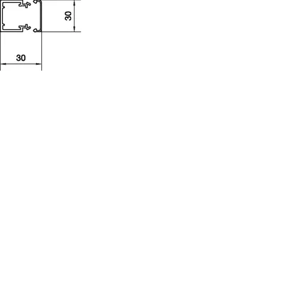 PVC-Kabelkanal 30x30mm weiß