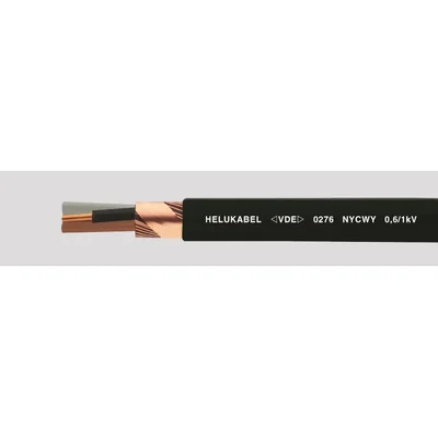 PVC power cable, shielded NYCWY 3x120/70 SM mm² black, core identification according to DIN VDE 0293-308
