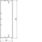 PVC wiring trunking 60x230mm white