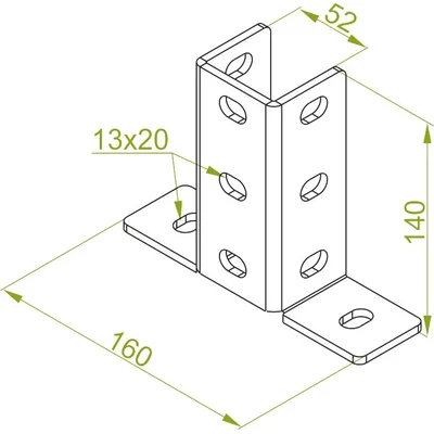PVC50 Podstawa ceownika