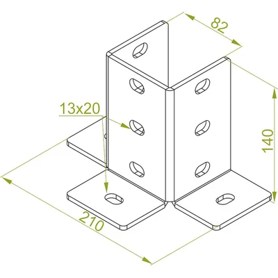PVC80 Podstawa ceownika