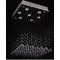 PYRAMID Chrome ceiling lamp