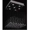 PYRAMID Chrome ceiling lamp