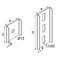 PZC40E C-profile plate, sheet thickness - 2 mm