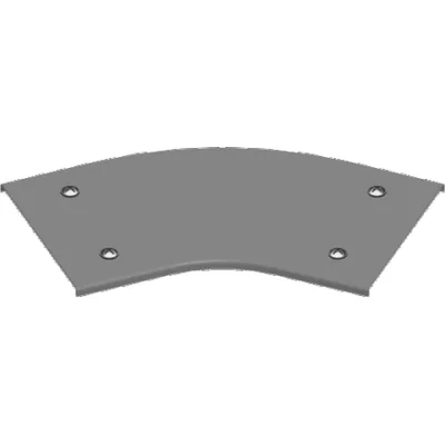 PZKKZMC100 45° elbow cover with lock, sheet thickness - 2 mm