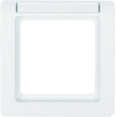 Q.1 1-fold frame with description field white velvet