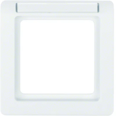 Q.1 1-fold frame with description field white velvet