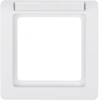 Q.1 1-fold frame with description field white velvet