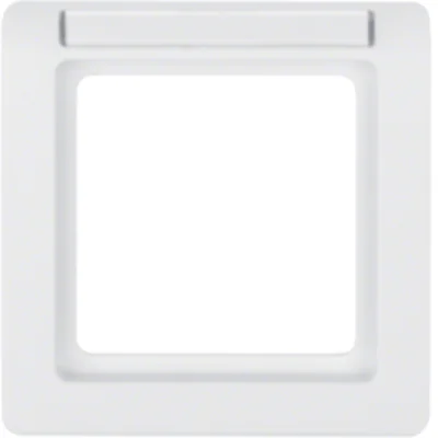 Q.1 1-fold frame with description field white velvet