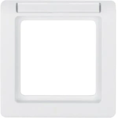 Q.1 1-fold frame with description field white velvet
