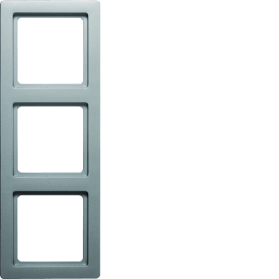 Q.1 3-gang aluminum velvet lacquered frame