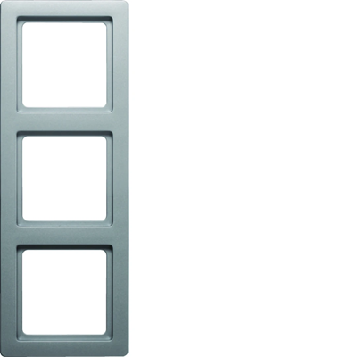 Q.1 3-gang aluminum velvet lacquered frame