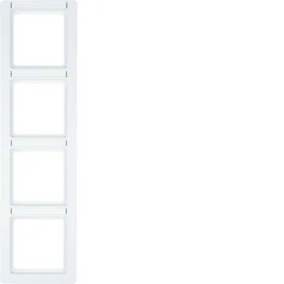 Q.1 4-fold vertical frame with description field, snow-white velvet