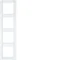 Q.1 4-fold vertical frame with description field, snow-white velvet