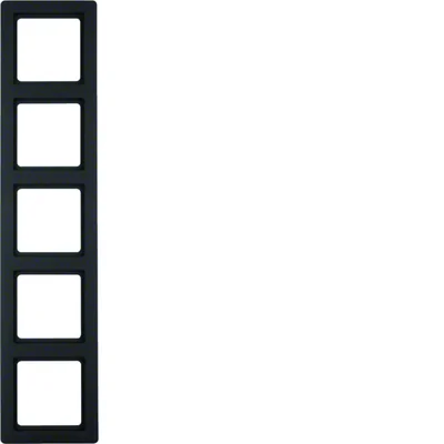 Q.1 Anthracite, velvet 5-gang frame