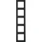 Q.1 Anthracite, velvet 5-gang frame