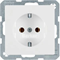 Q.1 Complete SCHUKO socket, snow-white