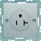 Q.1 Earthed socket USA/CANADA standard NEMA 5-20R aluminum screw terminals