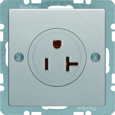 Q.1 Geerdete Steckdose USA/KANADA-Standard NEMA 5-20R Aluminium-Schraubklemmen
