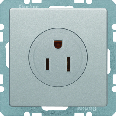 Q.1 Presa con messa a terra, standard USA/CANADA, NEMA 5-15R, terminali a vite in alluminio