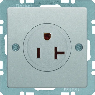Q.1 Presa con messa a terra, standard USA/CANADA, NEMA 5-20R, terminali a vite in alluminio