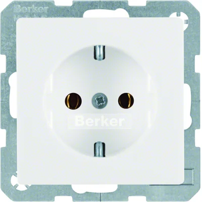 Q.1 Snow-white SCHUKO socket