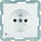 Q.1 Socket with grounding and white LED orientation illumination