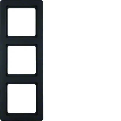 Q.1 Triple anthracite, cadre en velours