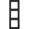 Q.1 Triple anthracite, velvet frame