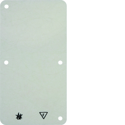 Q.1/ARSYS Self-extinguishing bottom plate for double surface-mounted box, cream