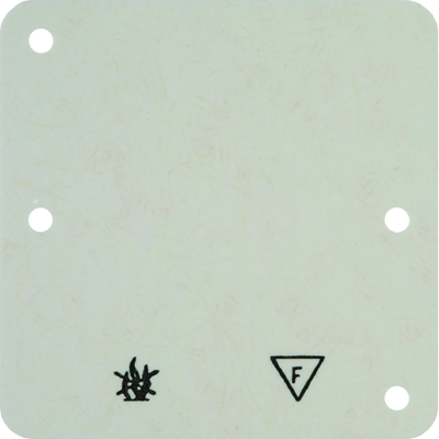 Q.1/ARSYS Single cream self-extinguishing bottom plate