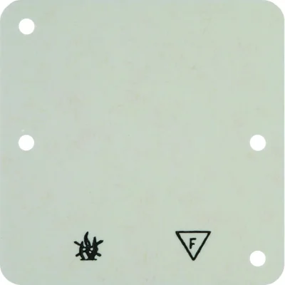 Q.1/ARSYS Single cream self-extinguishing bottom plate