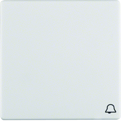 Q.1/Q.3 A key with the imprint of the "bell" symbol, snow-white