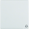 Q.1/Q.3 A key with the imprint of the "bell" symbol, snow-white