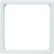 Q.1/Q.3 Anillo adaptador para placa central 50x50mm blanco nieve