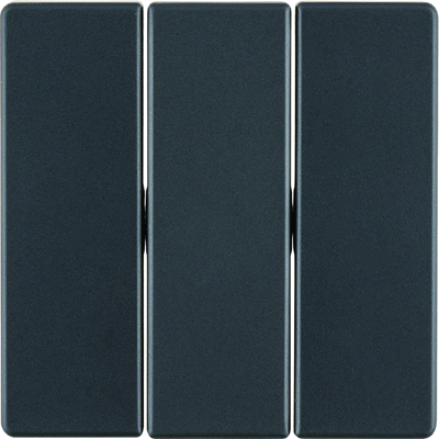 Q.1/Q.3 Anthracite keys for 3-gang switch