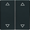 Q.1/Q.3 Anthracite keys with an "arrow" symbol