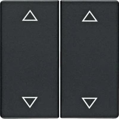 Q.1/Q.3 Anthracite keys with an "arrow" symbol