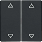 Q.1/Q.3 Anthracite keys with an "arrow" symbol