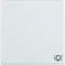 Q.1/Q.3 Bouton avec le symbole "lumière" imprimé en velours blanc comme neige