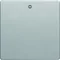 Q.1/Q.3 Button with "0" imprint, lacquered velvet aluminum